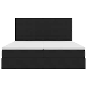 LED postel s úložným prostorem a matrací Černá 180 x 200 cm - obrázek 11
