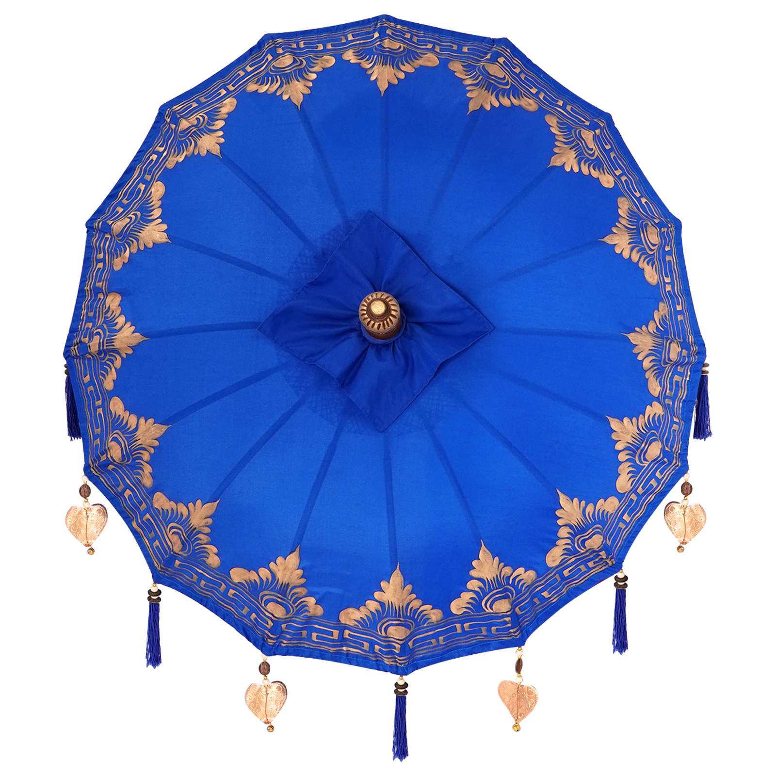 Balinese parasol met basis Blauw 95 x 95 x 260 cm image 7