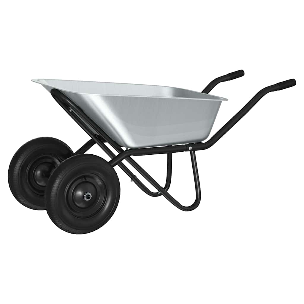 Kruiwagen Zilver en Zwart 137 x 60 x 65,5 cm Staal image 7