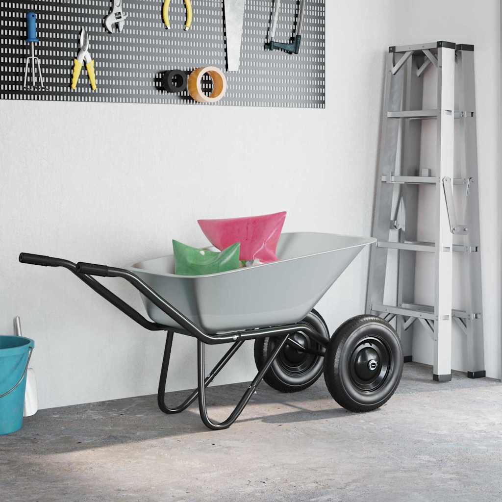 Vervanging voor kruiwagenlade Zilver 88 x 60 x 32 cm Staal image 4