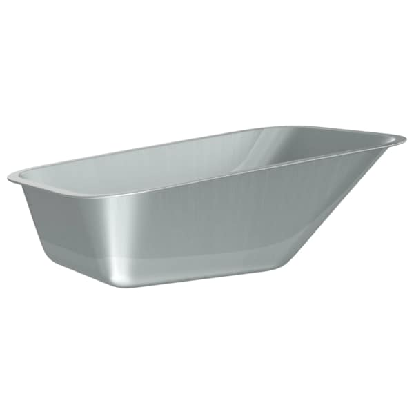 vidaXL K&auml;rbsepla asendus H&otilde;bedane 88 x 60 x 32 cm Tsingitud teras
