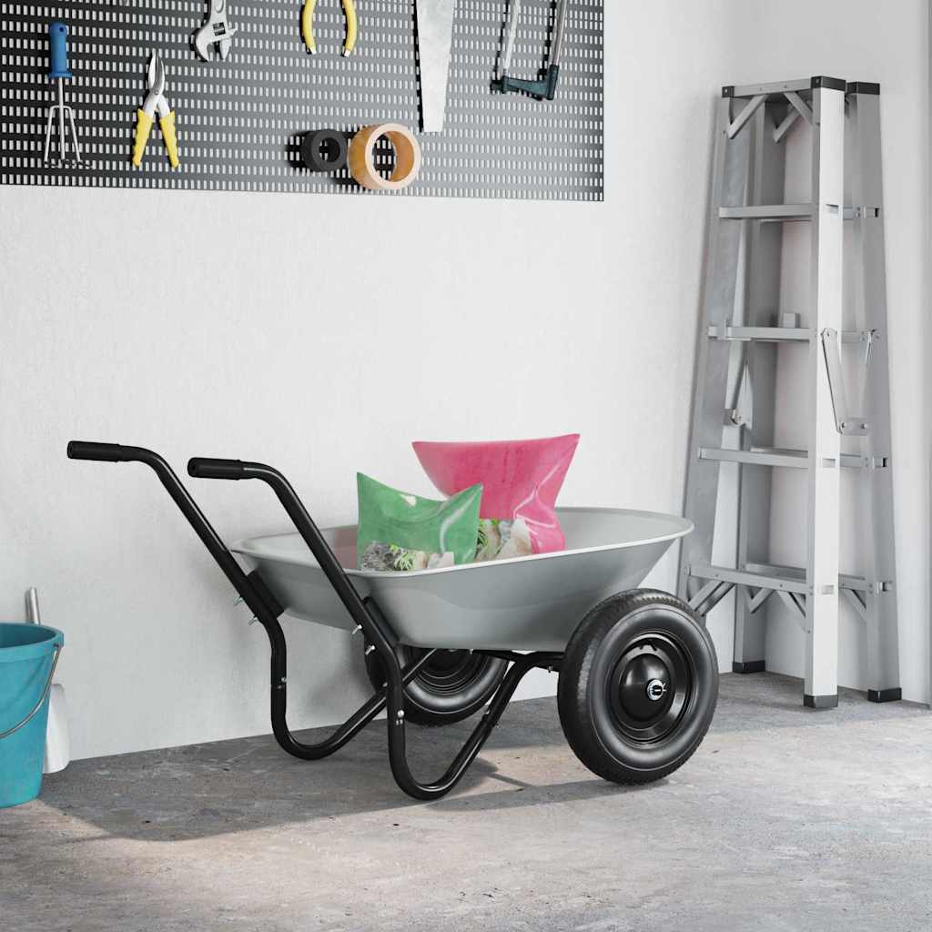 Vervanging voor kruiwagenlade Zilver 90 x 63 x 28 cm Staal image 4