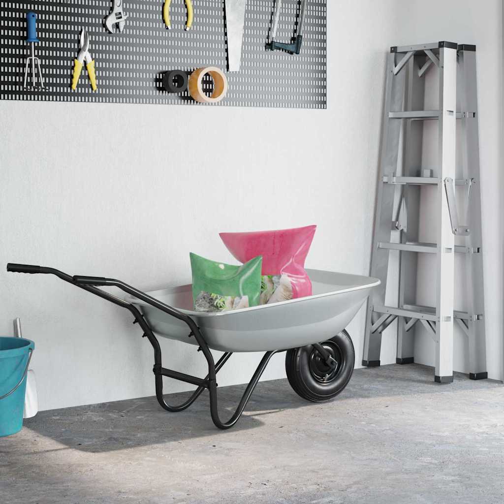 Vervanging voor kruiwagenlade Zilver 80 x 60 x 25 cm Staal image 4