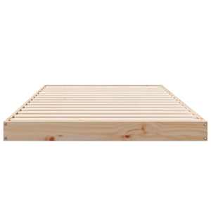 Rám postele Přírodní 213,5 x 104 x 9 cm Masivní borové dřevo - obrázek 5