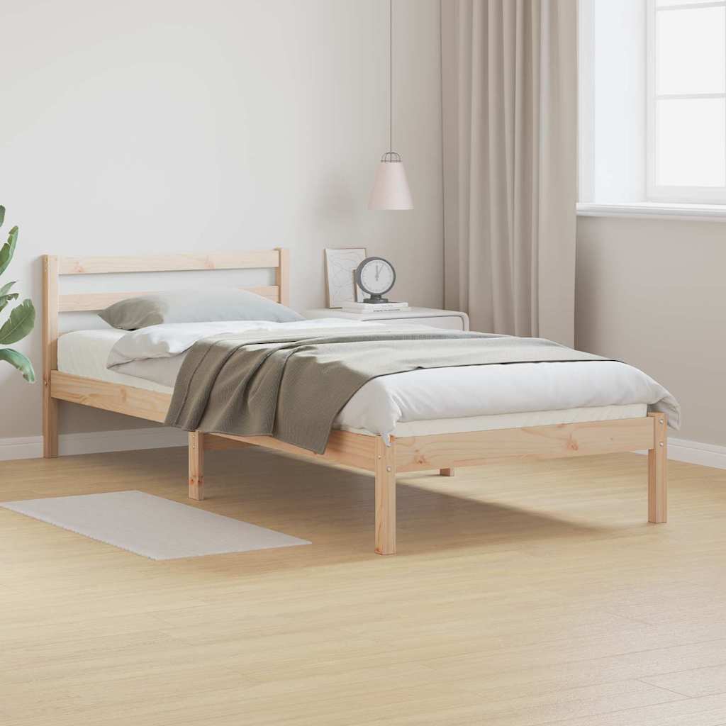 Voodiraam Peatoega 90x220 cm Kindel Puit Mänd