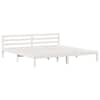 vidaXL Voodi raam Valge 225,5 x 205,5 x 69,5 cm Kindel m&auml;nnipuidust