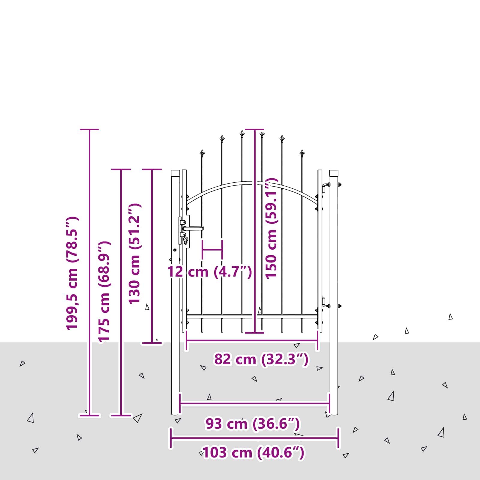 Aia aed lukuga Hall 150 x 100 cm Teras 3 Kõik vajalik sinu aeda ja koju! Aia aed lukuga Hall 150 x 100 cm Teras - Image 3