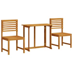 Zahradní bistro set 3 pcs Hnědá Masivní akátové dřevo - obrázek 2