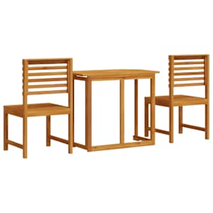 Zahradní bistro set 3 pcs Hnědá Masivní akátové dřevo - obrázek 9