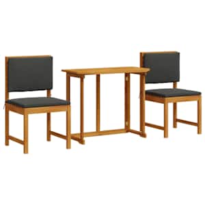 Zahradní bistro set 3 pcs Hnědá Masivní akátové dřevo - obrázek 2