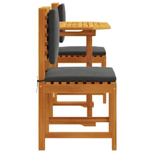 Zahradní bistro set 3 pcs Hnědá Masivní akátové dřevo - obrázek 8