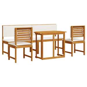 Zahradní bistro set 5 pcs Hnědá Masivní akátové dřevo - obrázek 2