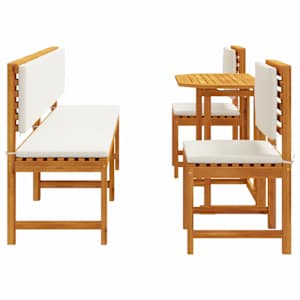 Zahradní bistro set 5 pcs Hnědá Masivní akátové dřevo - obrázek 9