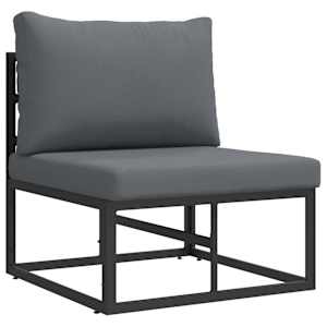vidaXL V&auml;lik M&ouml;&ouml;bel Metall Must ja Anthracite 70 x 71,5 x 71 cm