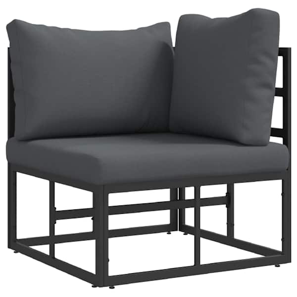 vidaXL V&auml;lik M&ouml;&ouml;bel Metall Must ja Anthracite 71,5 x 71,5 x 71 cm