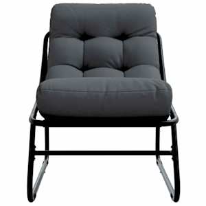 Zahradní nábytek s polštářem 2 pcs Černá 60,5 x 81 x 71 cm - obrázek 6