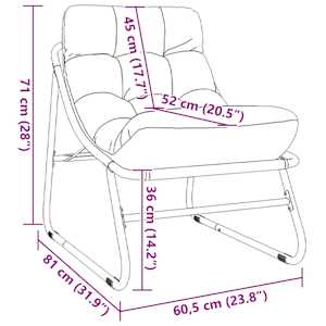 Zahradní nábytek s polštářem 2 pcs Černá 60,5 x 81 x 71 cm - obrázek 12