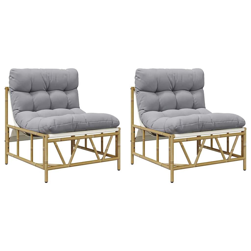Puutarhan Rentoutumistuolit 2 kpl tyynyllä 60x80x71 cm Teräs