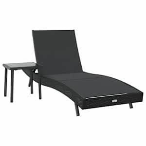 Slunečník 2 pcs Černá polyratan - obrázek 2