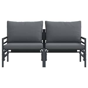 Venkovní nábytek 2 pcs Antracit 80 x 80 x 71 cm Ocel - obrázek 5