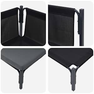 Venkovní nábytek 2 pcs Antracit 80 x 80 x 71 cm Ocel - obrázek 8