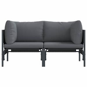 Venkovní nábytek 2 pcs Antracit 80 x 80 x 71 cm Ocel - obrázek 5