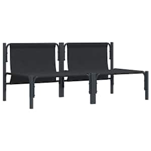 Venkovní nábytek 2 pcs Antracit 80 x 80 x 71 cm Ocel - obrázek 4