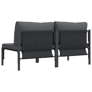 Venkovní nábytek 2 pcs Antracit 80 x 80 x 71 cm Ocel - obrázek 7
