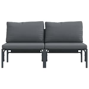 Venkovní nábytek 2 pcs Antracit 80 x 80 x 71 cm Ocel - obrázek 5