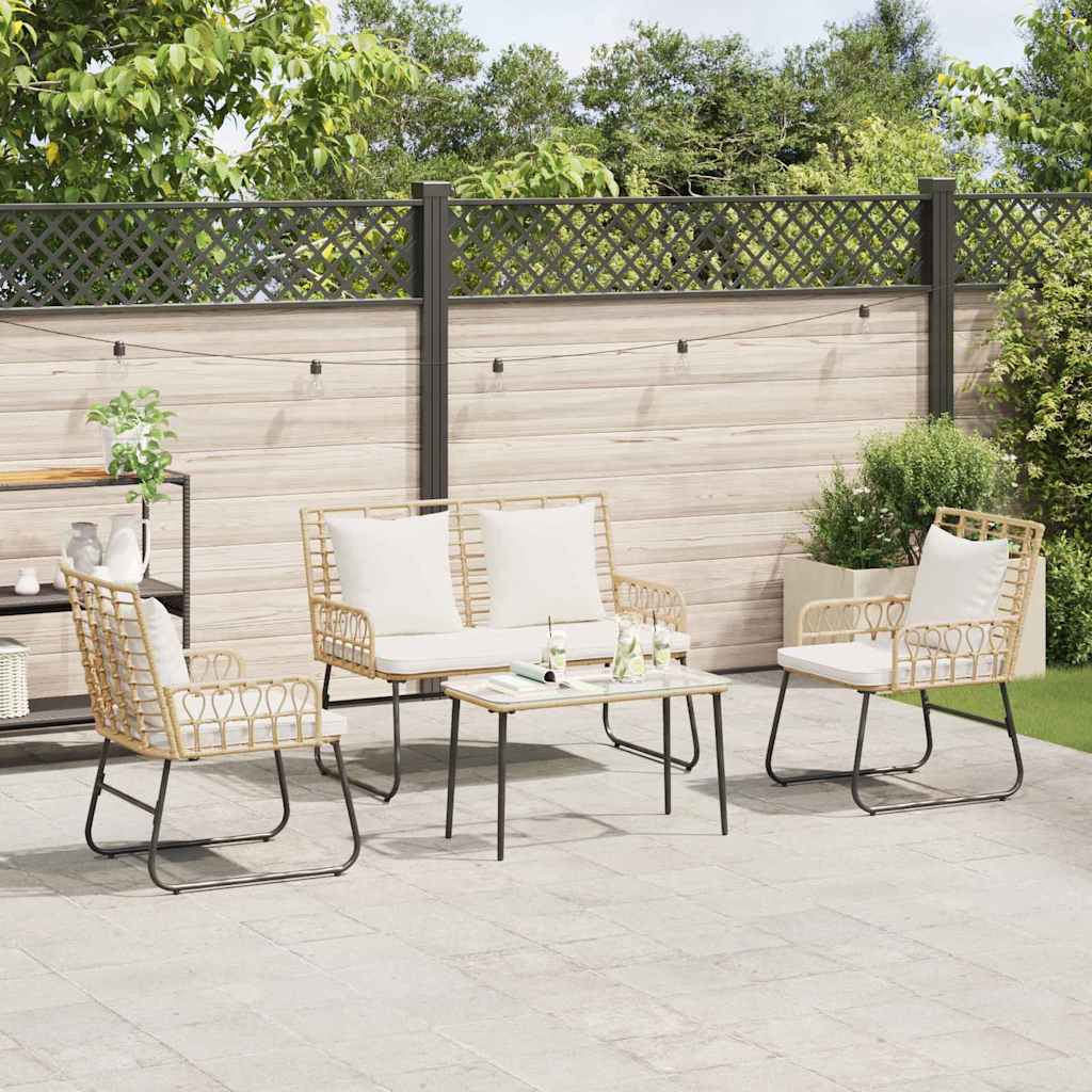 vidaXL Tuin Eetset met kussen 3 pcs Zwart, Antraciet 113 x 69 x 83 cm