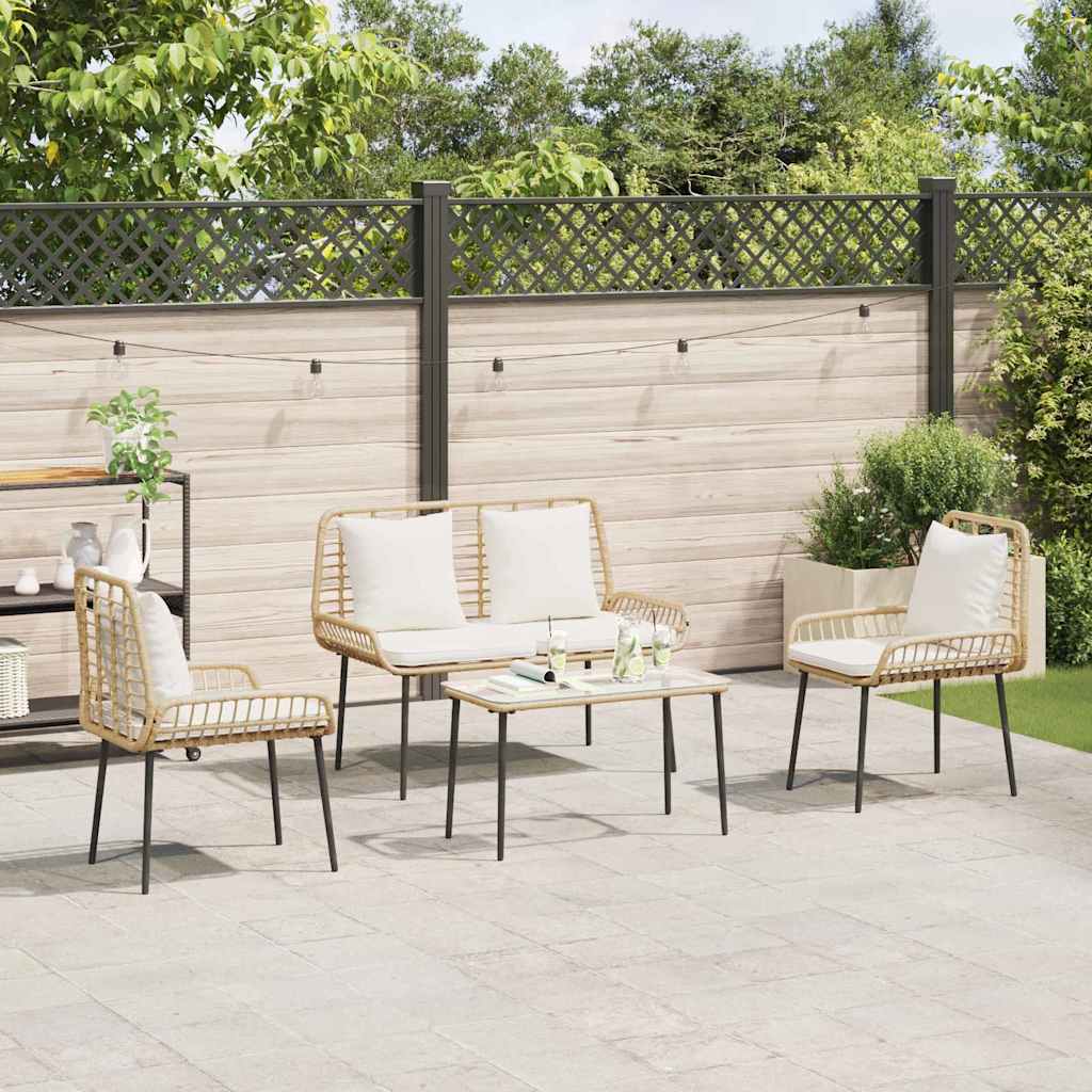 vidaXL Tuin Eetset met kussen 3 pcs Zwart, Antraciet 109 x 63 x 83 cm