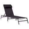 vidaXL Sunlounger Teras Must ja Anthracite