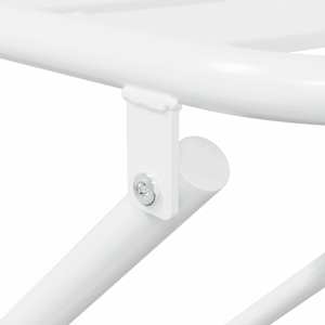 Zahradní bistro set 3 pcs Bílá Ocel - obrázek 10