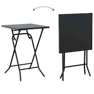 Zahradní bistro set 3 pcs Antracit Ocel - obrázek 12