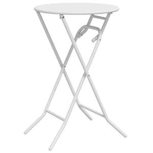 vidaXL Aialaud Valge 50 x 50 x 72 cm Metall