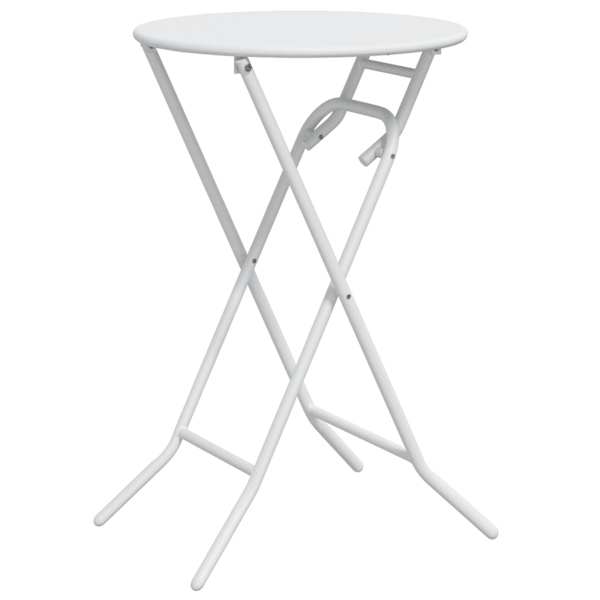 vidaXL Aialaud Valge 50 x 50 x 72 cm Metall