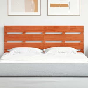 Čelo postele Hnědá 140,5 x 3 x 80 cm Masivní borové dřevo - obrázek 1