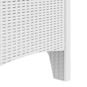 Zahradní křeslo 4 pcs Bílá 53 x 49 x 85 cm Polypropylen - obrázek 8