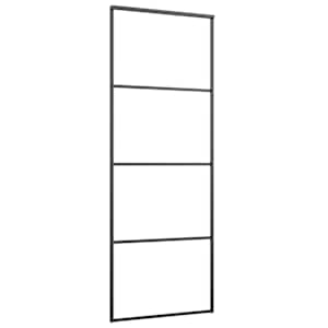 Posuvné dveře se sadou kování černé 76x205 cm ESG Glass - obrázek 5