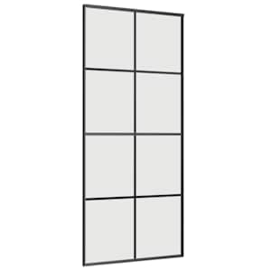 Posuvné dveře se sadou kování černé 90x205 cm ESG Glass - obrázek 5