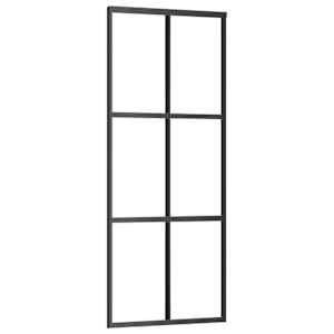 Posuvné dveře se sadou kování černé 76x205 cm ESG Glass - obrázek 5