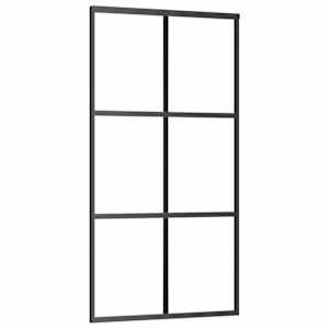 Posuvné dveře se sadou kování černé 102x205 cm ESG Glass - obrázek 5