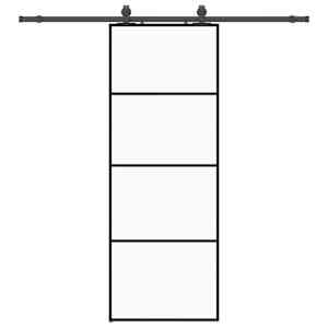 Posuvné dveře se sadou kování černé 76x205 cm ESG Glass - obrázek 2