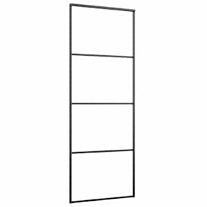 Posuvné dveře se sadou kování černé 76x205 cm ESG Glass - obrázek 5
