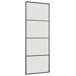 Posuvné dveře se sadou kování černé 76x205 cm ESG Glass - obrázek 5