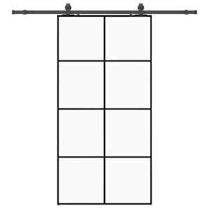 Posuvné dveře se sadou kování černé 102,5x205 cm ESG Glass - obrázek 2