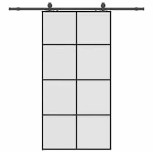 Posuvné dveře se sadou kování černé 102,5x205 cm ESG Glass - obrázek 2