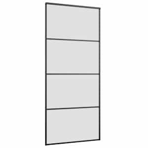 Posuvné dveře se sadou kování černé 90x205 cm ESG Glass - obrázek 5