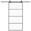 vidaXL l&uuml;kanduks furnituurikomplektiga, must, 102,5 x 205 cm, ESG-klaas