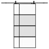 vidaXL l&uuml;kanduks riistvara komplektiga must 102,5x205 cm